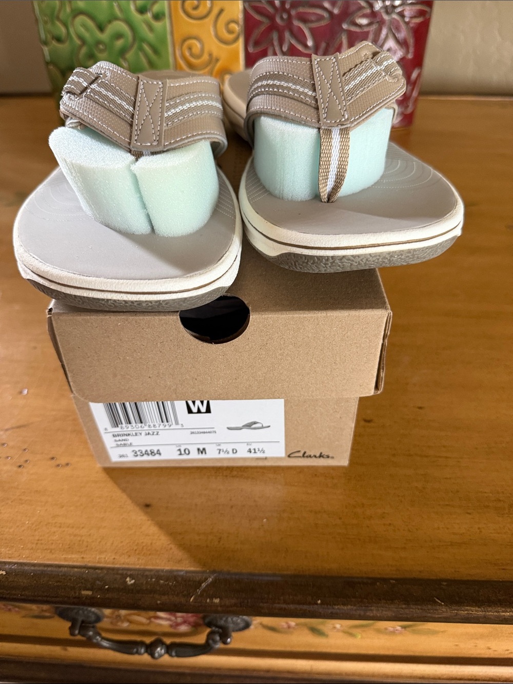 Clarks Brinkley Jazz Cloudsteppers Flip Flops